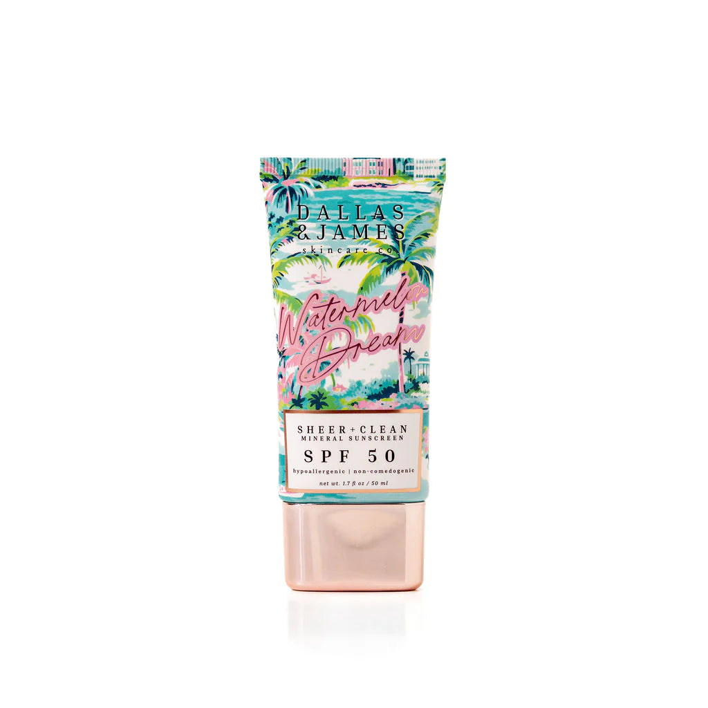 Dallas & James -  Watermelon Dream Sheer + Clean Mineral Sunscreen - SPF 50