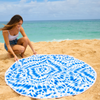 Enchante Home - Indigo Round Beach Towel