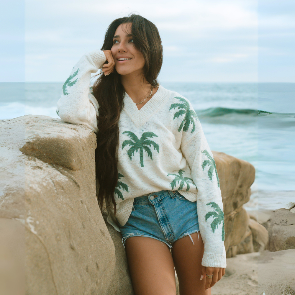 Beachly - The Palm Breeze Sweater