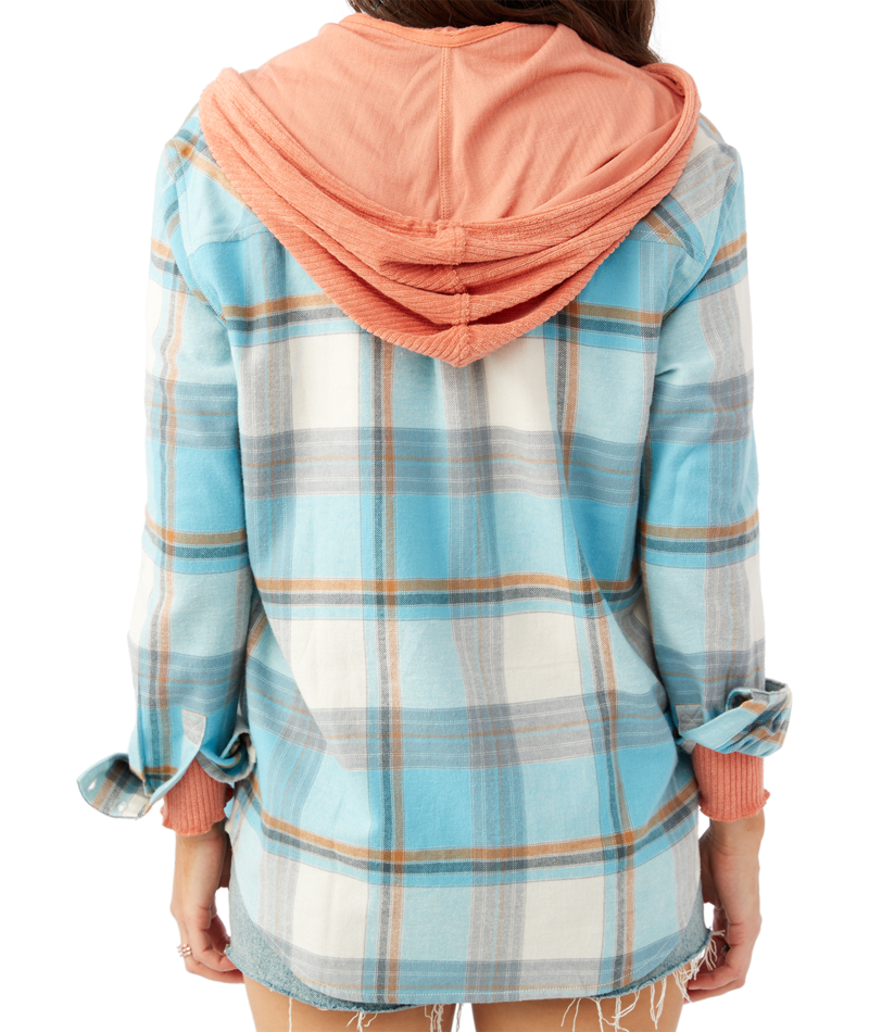 O'Neill - Logan Flannel Top - Winter White (Add-On)