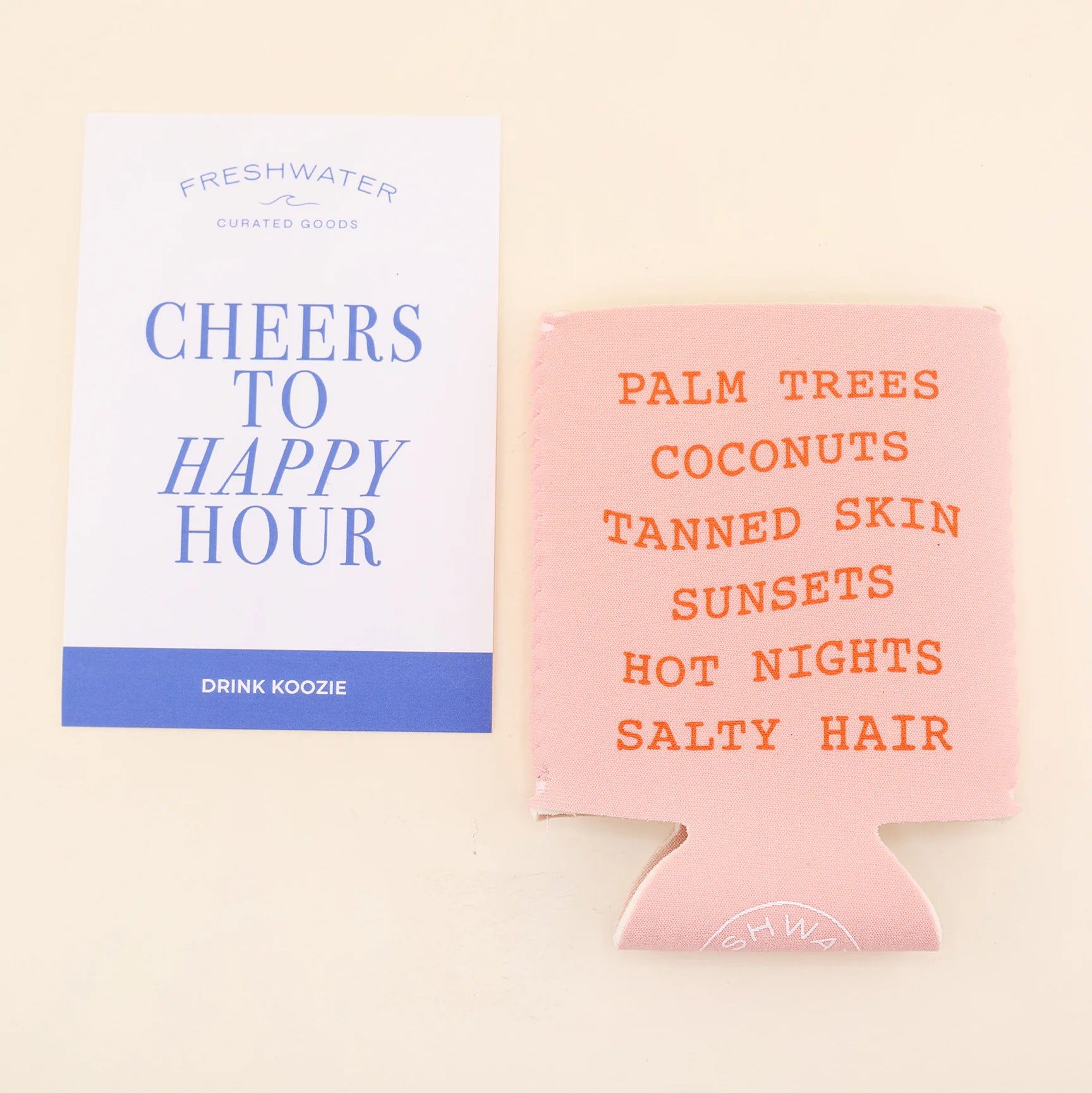 Freshwater Curated Goods - Beach Favorites Koozie (Add-On)