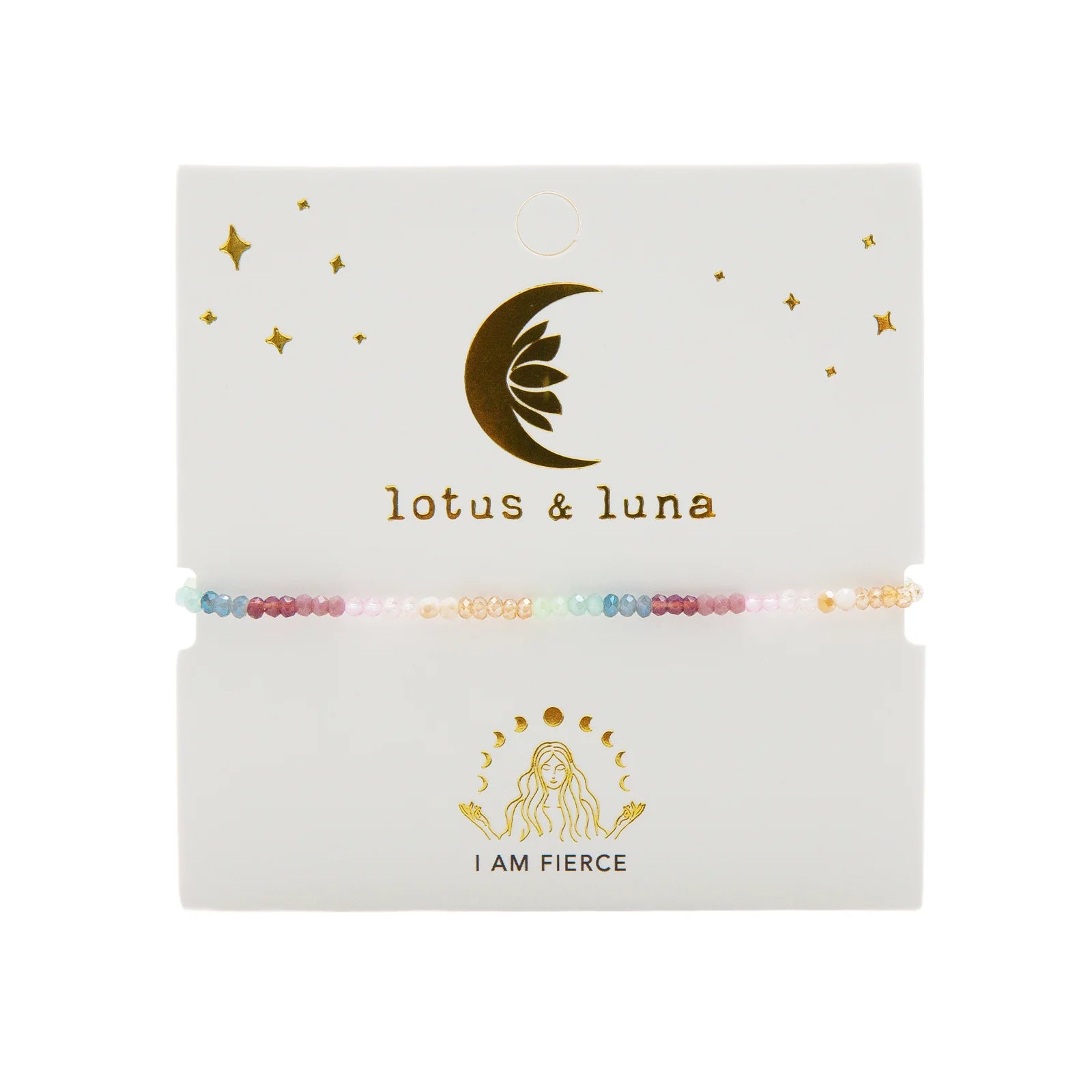 Lotus & Luna - "I Am Fierce" Goddess Bracelet