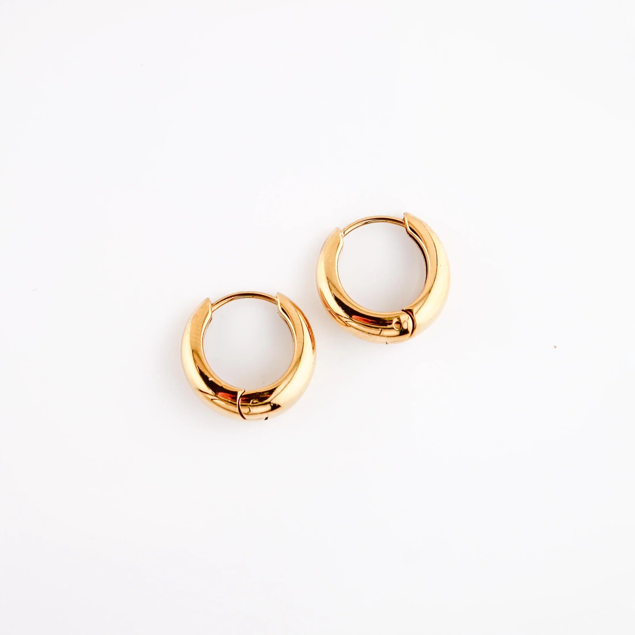 Swim In Jewelry - Below Deck Huggie Earrings - Gold (Add-On)