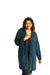 Gyal Bashy - Organic Cotton Kimono with Velvet Trim- Teal
