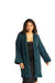 Gyal Bashy - Organic Cotton Kimono with Velvet Trim- Teal