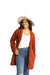 Gyal Bashy - Organic Cotton Kimono with Velvet Trim- Rust (Add-On)