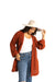 Gyal Bashy - Organic Cotton Kimono with Velvet Trim- Rust (Add-On)