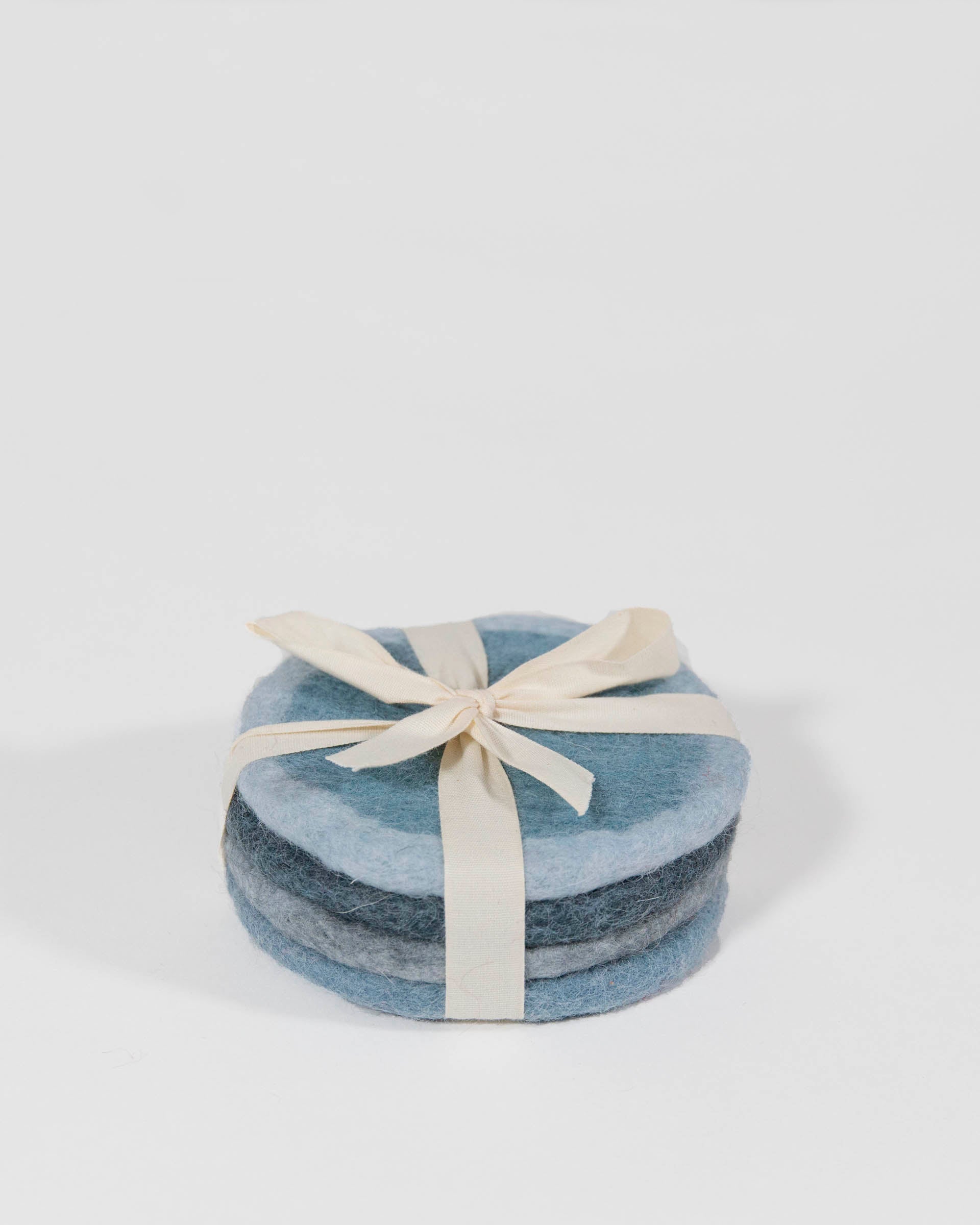 Mersea - Felt Coaster Set - Blue (Add-On)