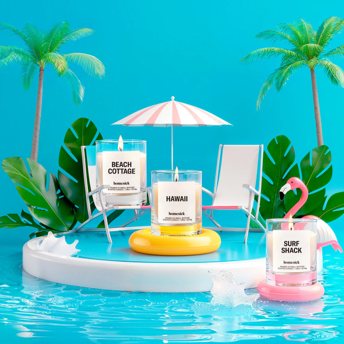 Homesick - Beach Vacay Mini Candle Trio