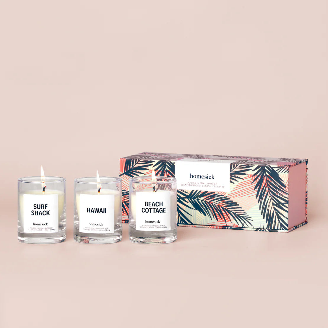 Homesick - Beach Vacay Mini Candle Trio