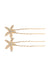 Ettika - Crystal Starfish Hair Pin Set