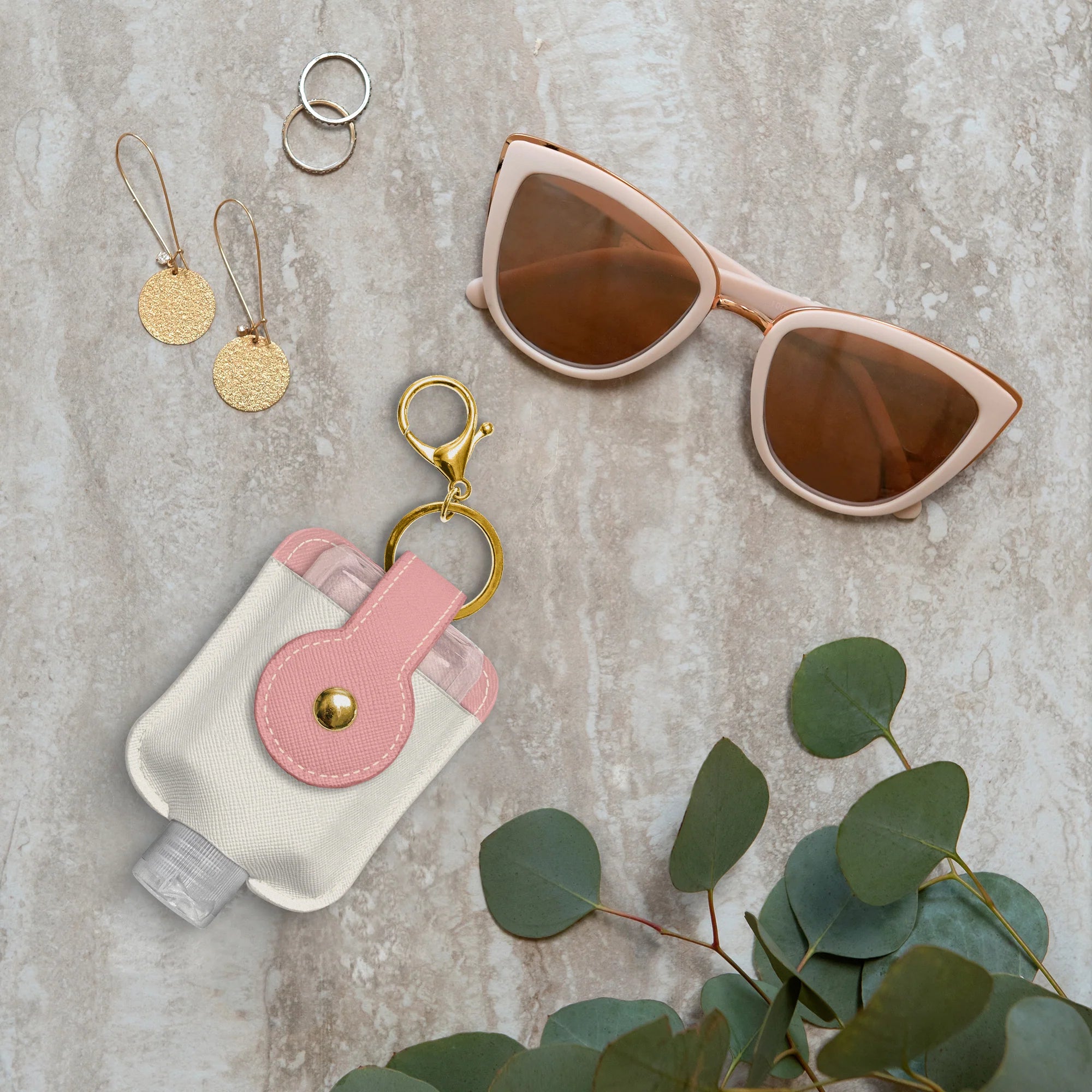 Studio Oh - Sunny Skies Ahead Hand-Sanitizer Holder with Travel Bottle