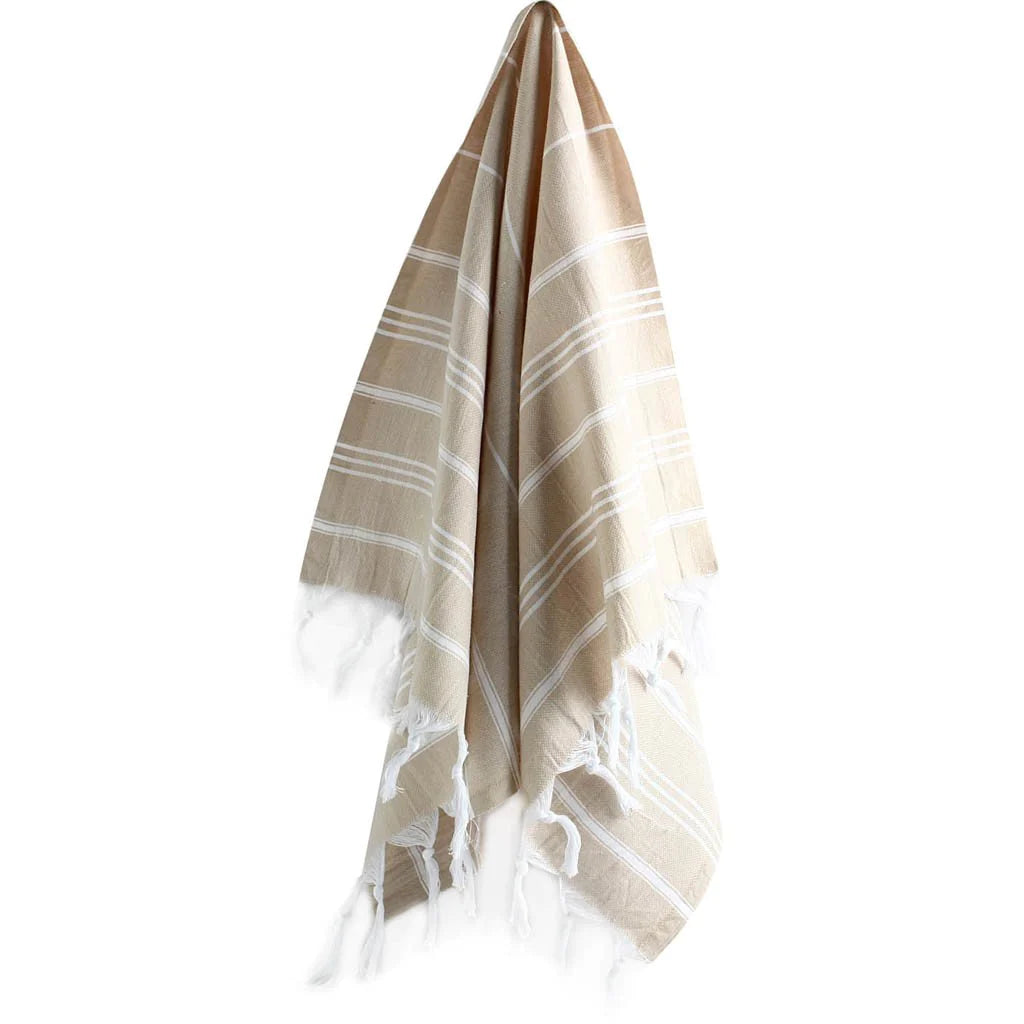 Shaka Love - Sandy Beige Turkish Hand Towels Set of 2 (Add-On)