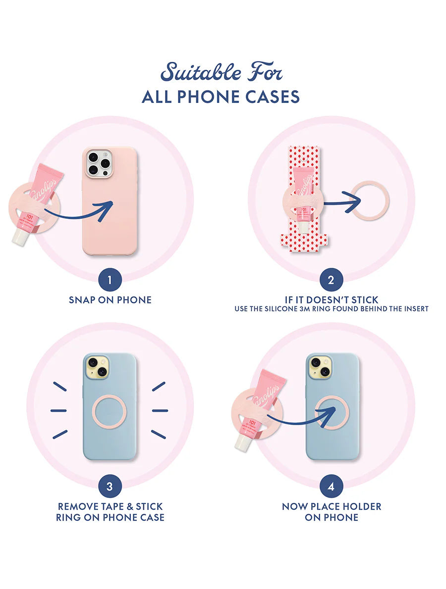 Lanolips - 101 Ointment Strawberry & Phone Lip Balm Holder