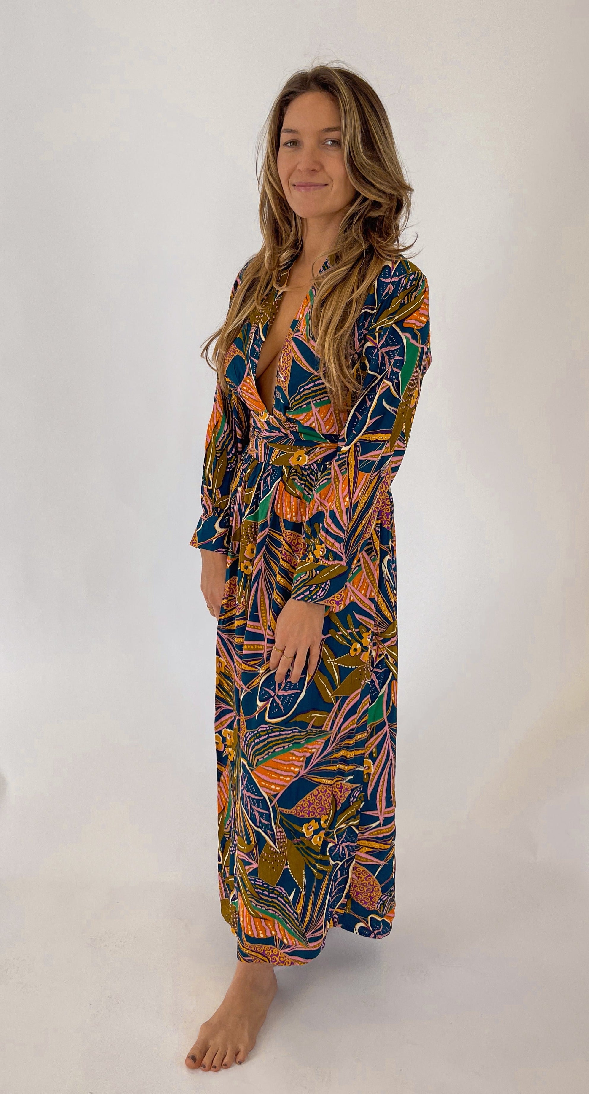 Beachly - Tropicana Wrap Dress - Twilight (Add-On)