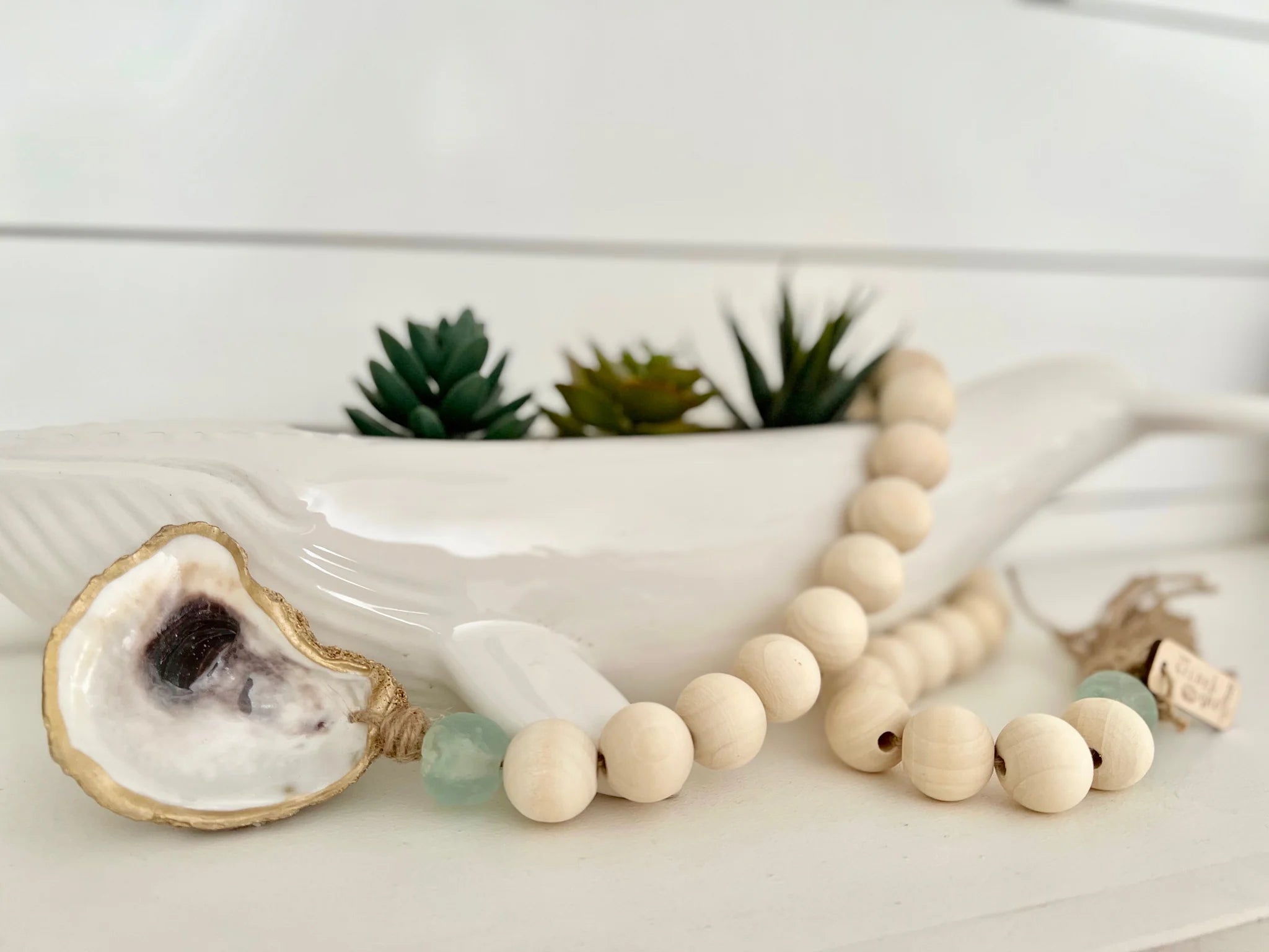 The Gilded Shell - The Coastline Nude Beach - Aqua Sea Glass
