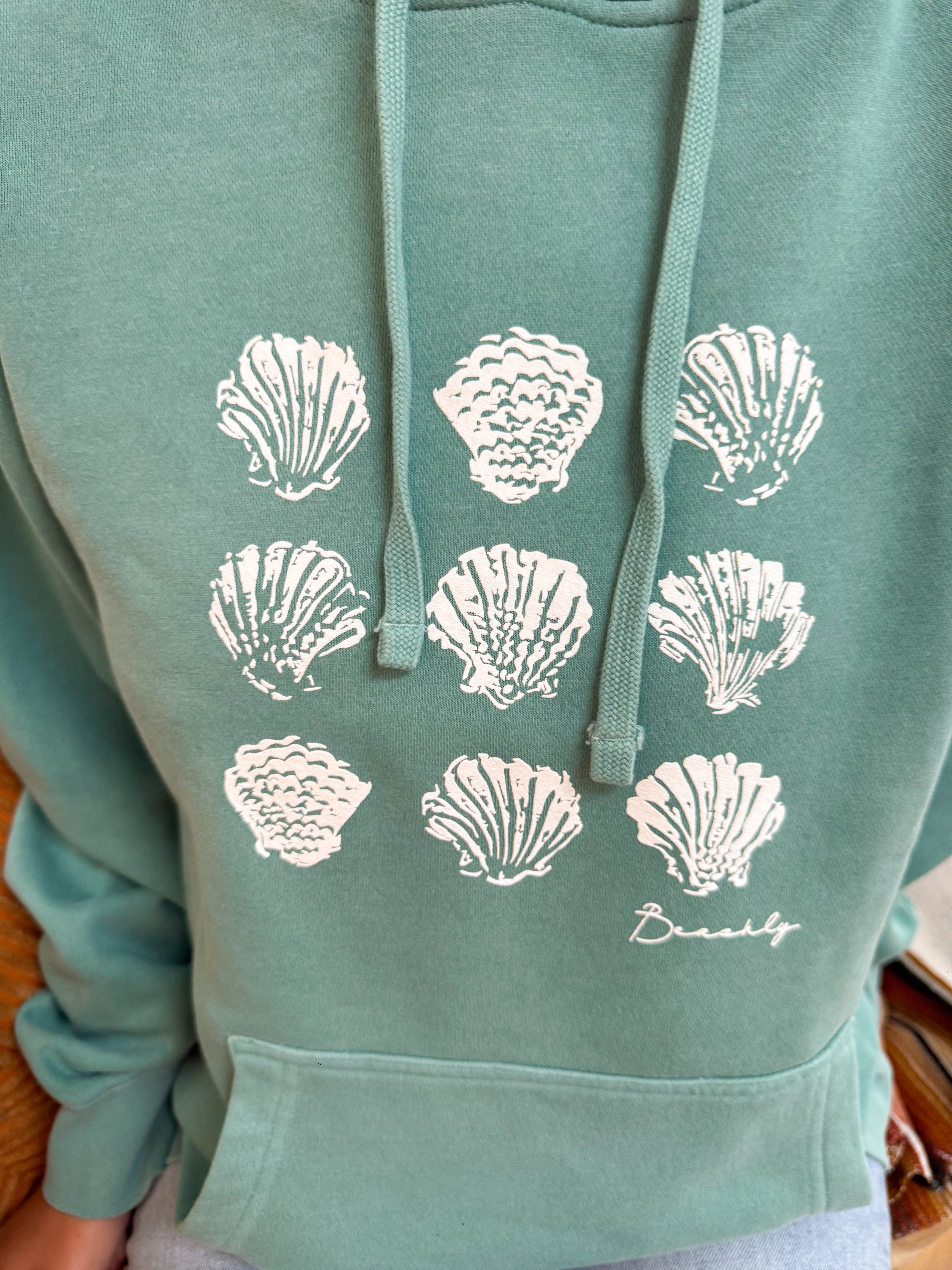 Beachly - Shells Away Hoodie - Mineral Mint