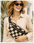 Lu & Elle - Cabo Checkered Sling Bag - Black