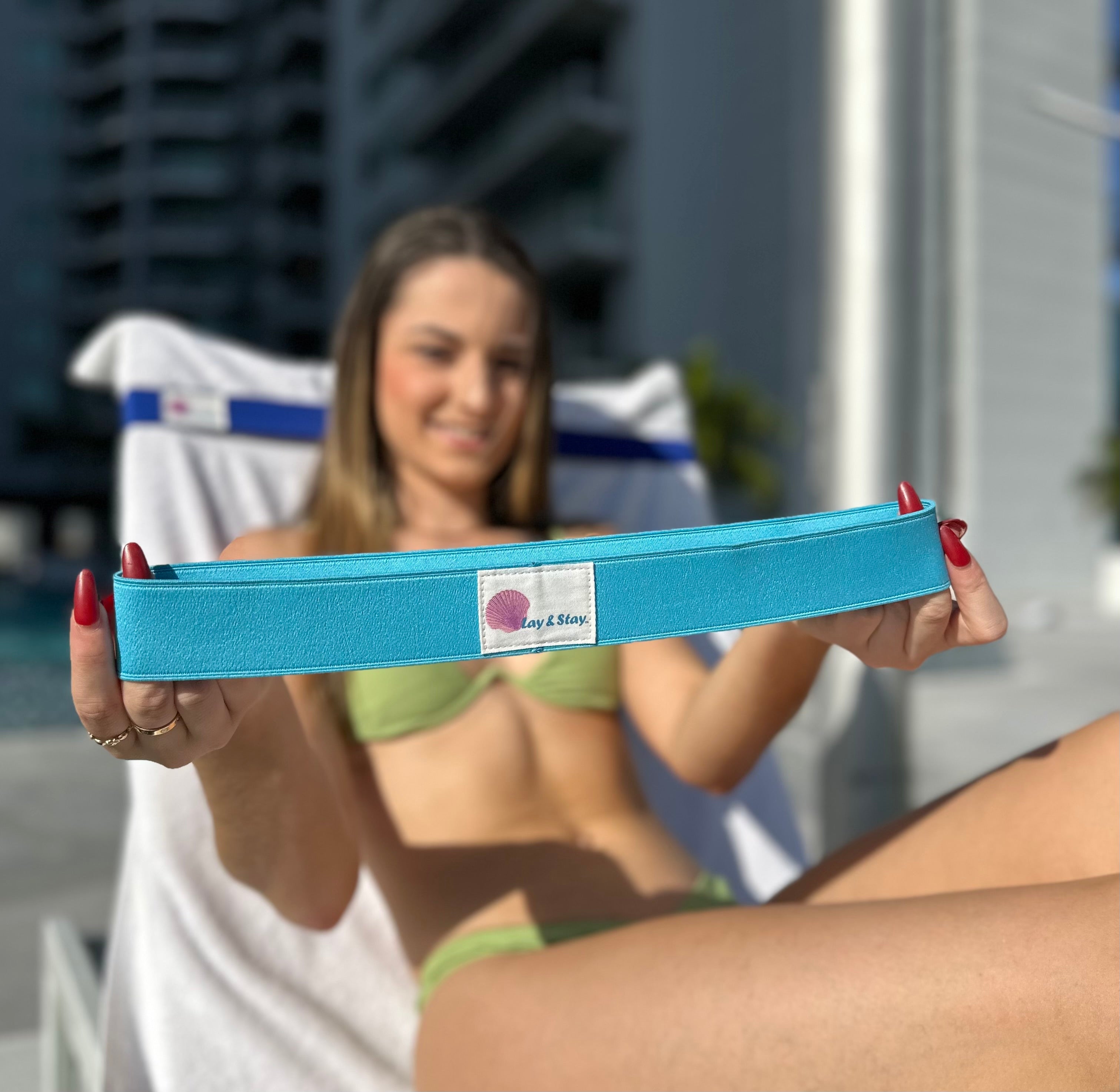 Lay & Stay - Stay Lounge Chair Band – Aqua - (Add-On)