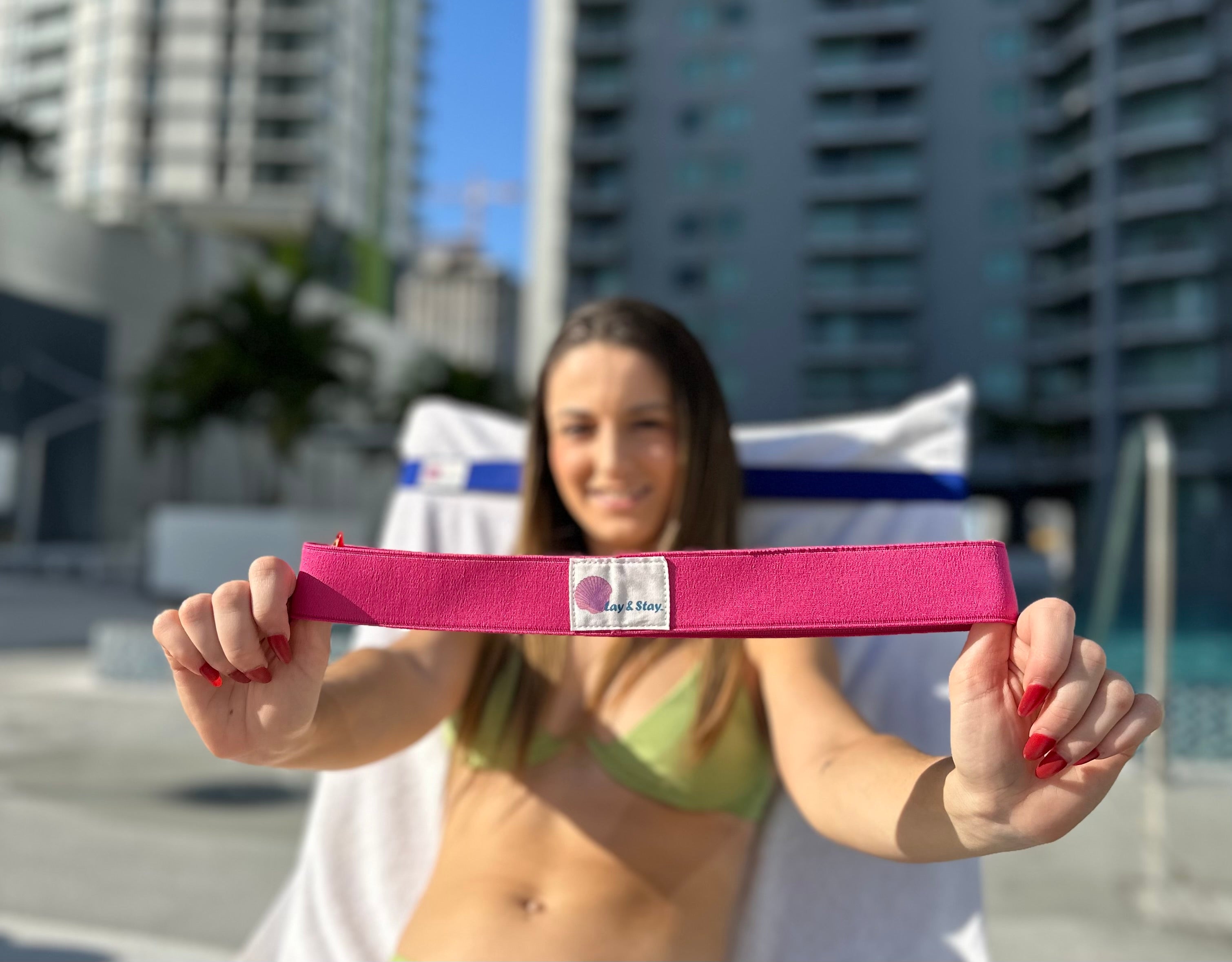Lay & Stay - Stay Lounge Chair Band – Fuchsia (Add-On)