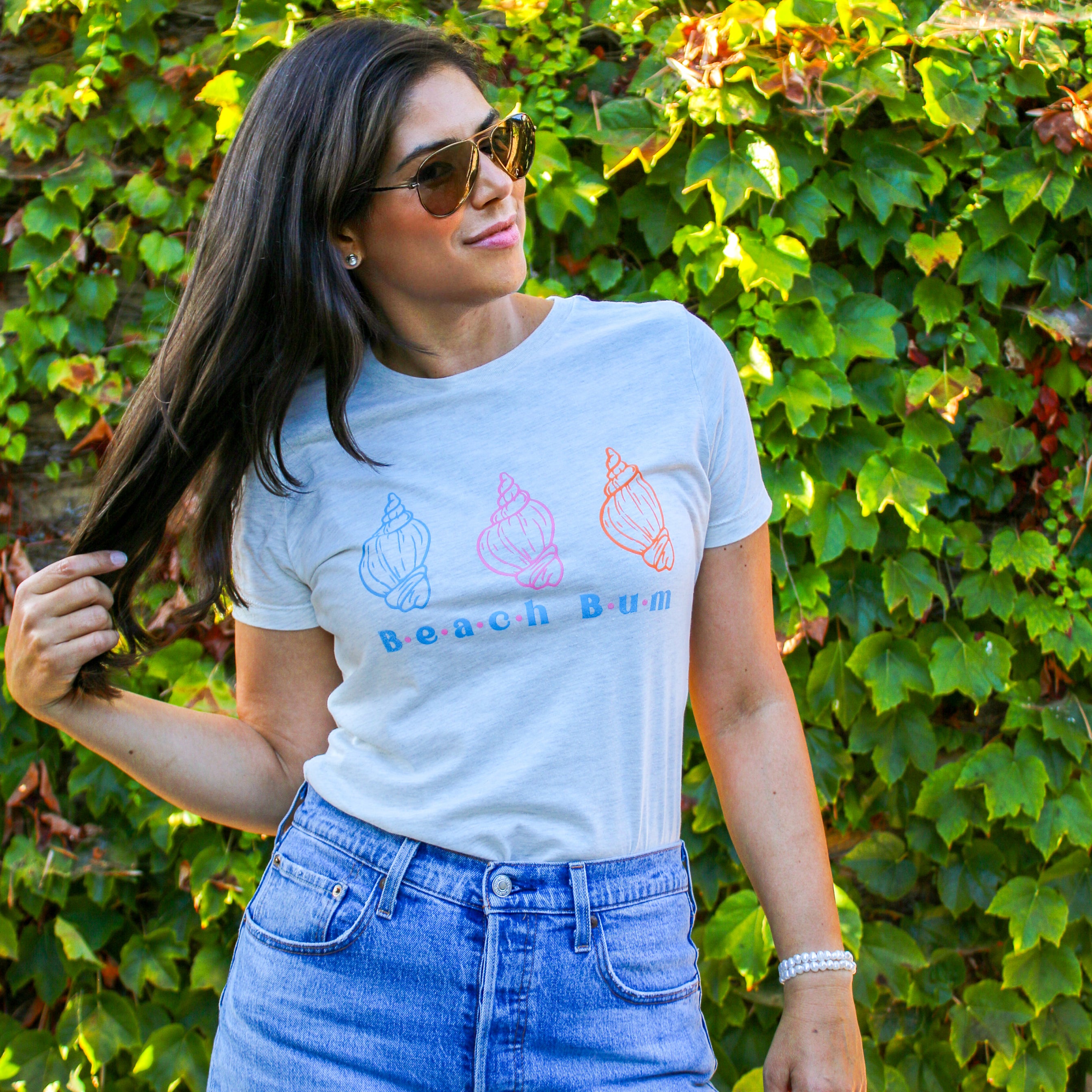 Beachly - Beach Bum Tee - Oatmeal (Add-On)