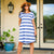 Beachly - Charlie Striped Dress - Cobalt Stripe (Add-On)