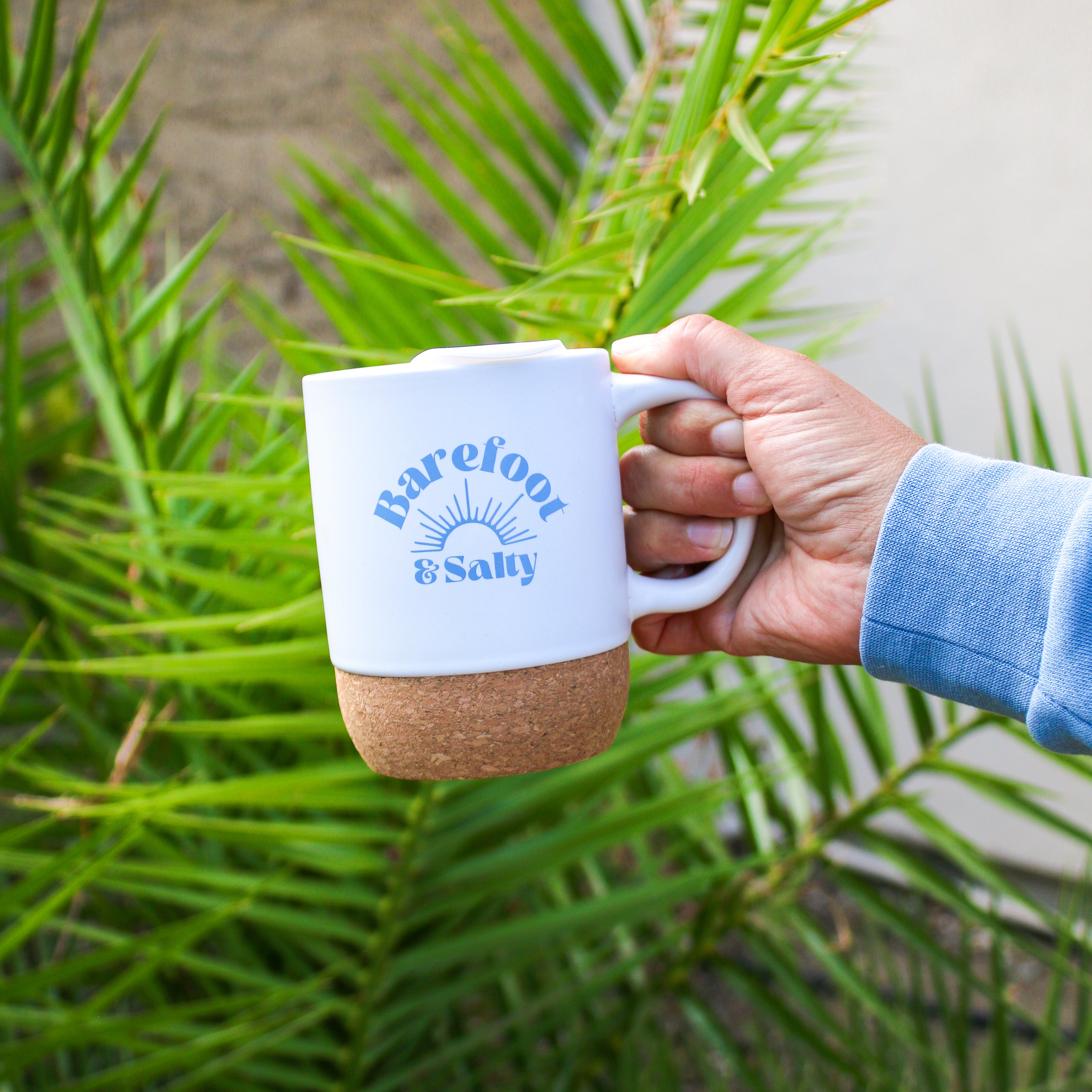 Beachly - Barefoot & Salty Cork Bottom Mug (Add-On)