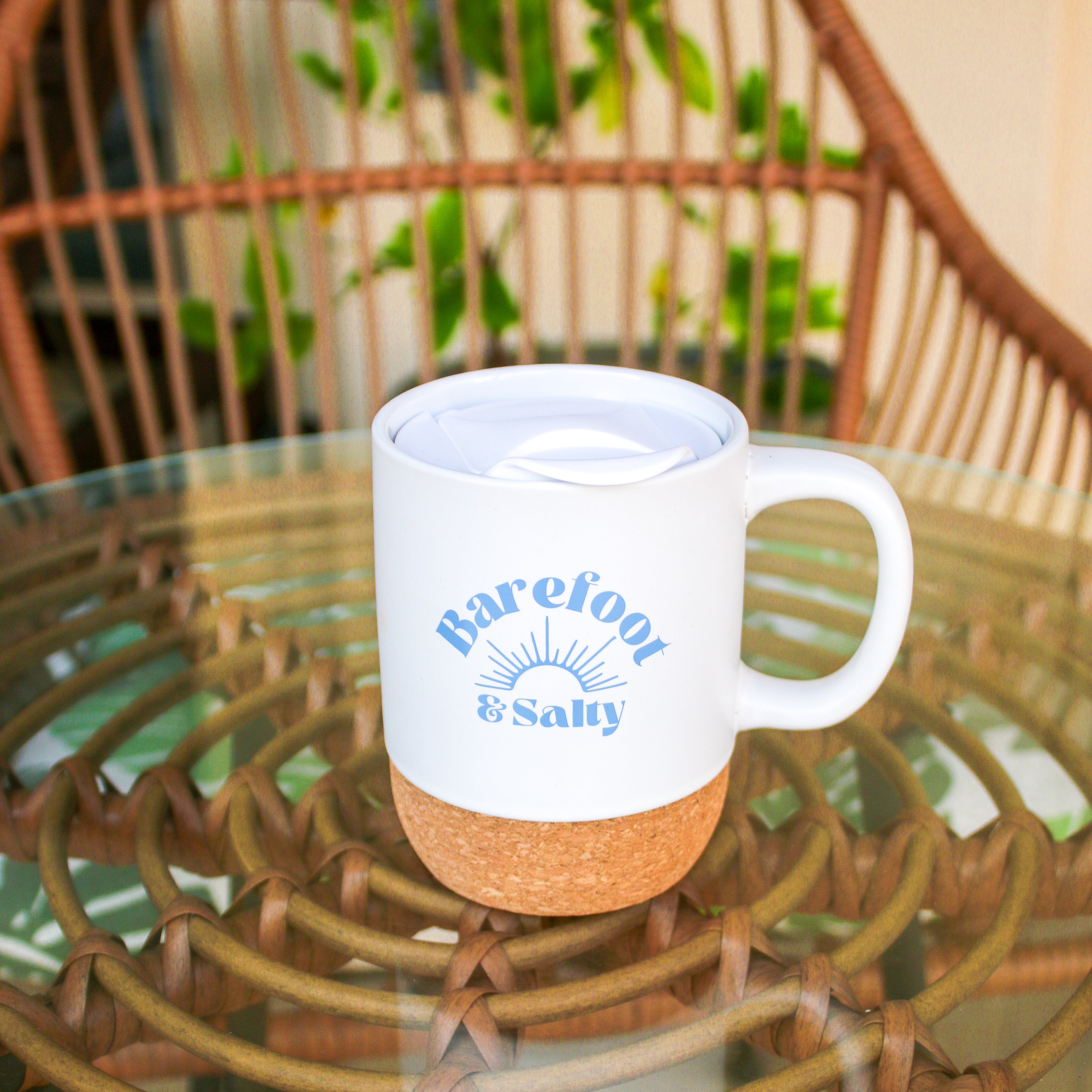 Beachly - Barefoot & Salty Cork Bottom Mug (Add-On)
