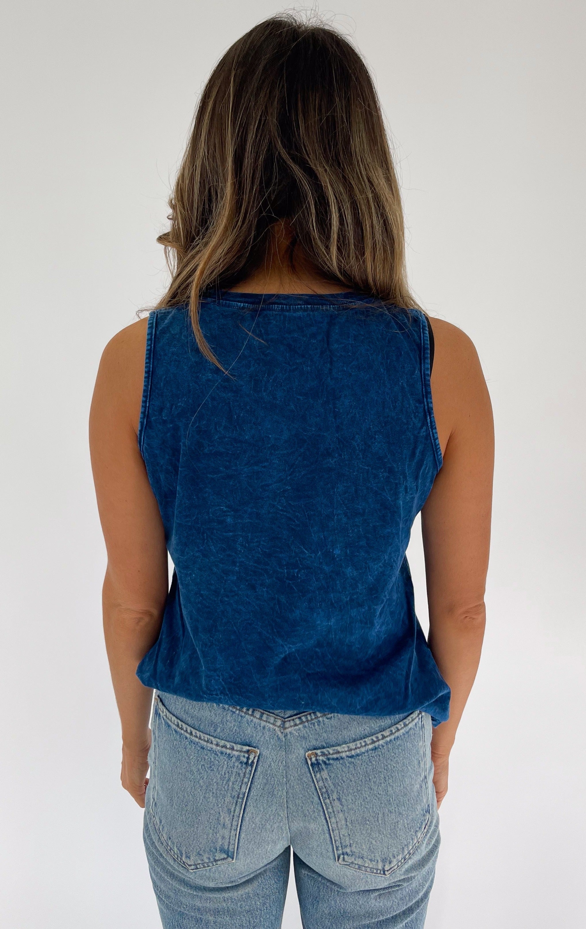Beachly - Island Time Tank - Navy Mineral