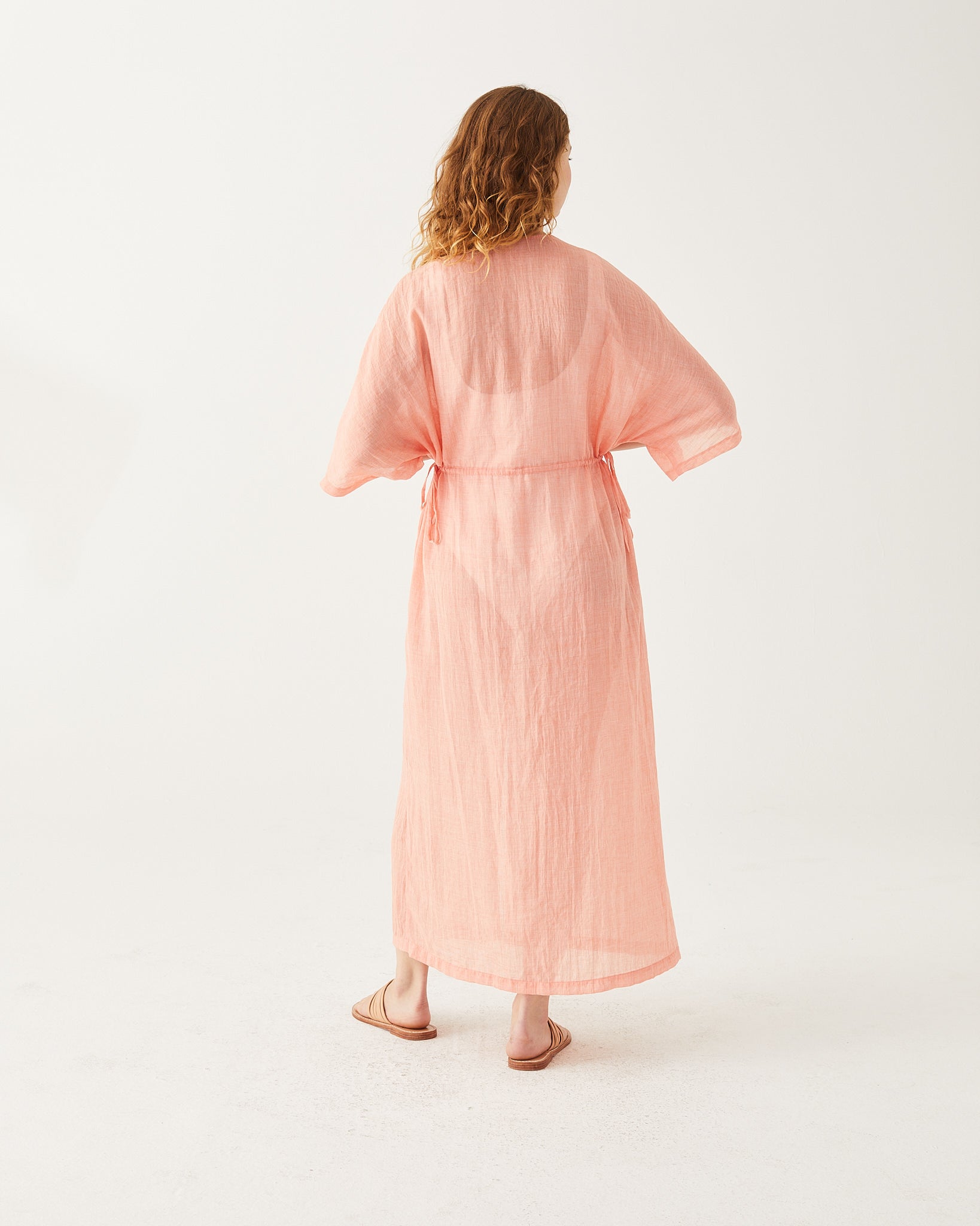 MerSea- Breezy Kaftan Dress - Coral (Add-On)