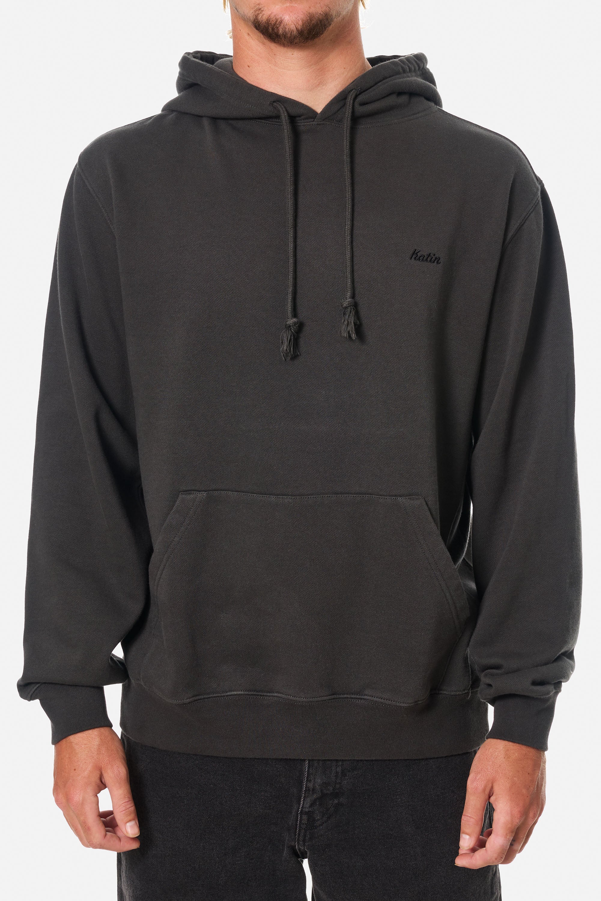 Katin - Embroidered Hoodie - Black Wash