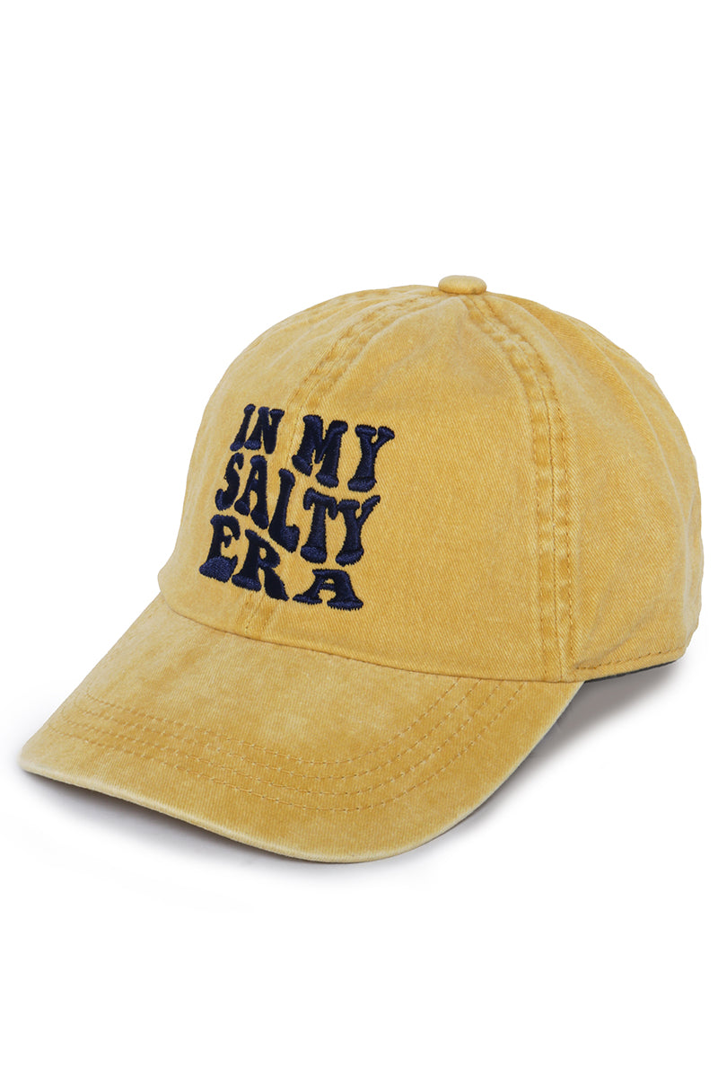 David & Young - In My Salty Era Baseball Hat - Yellow (Add-On)