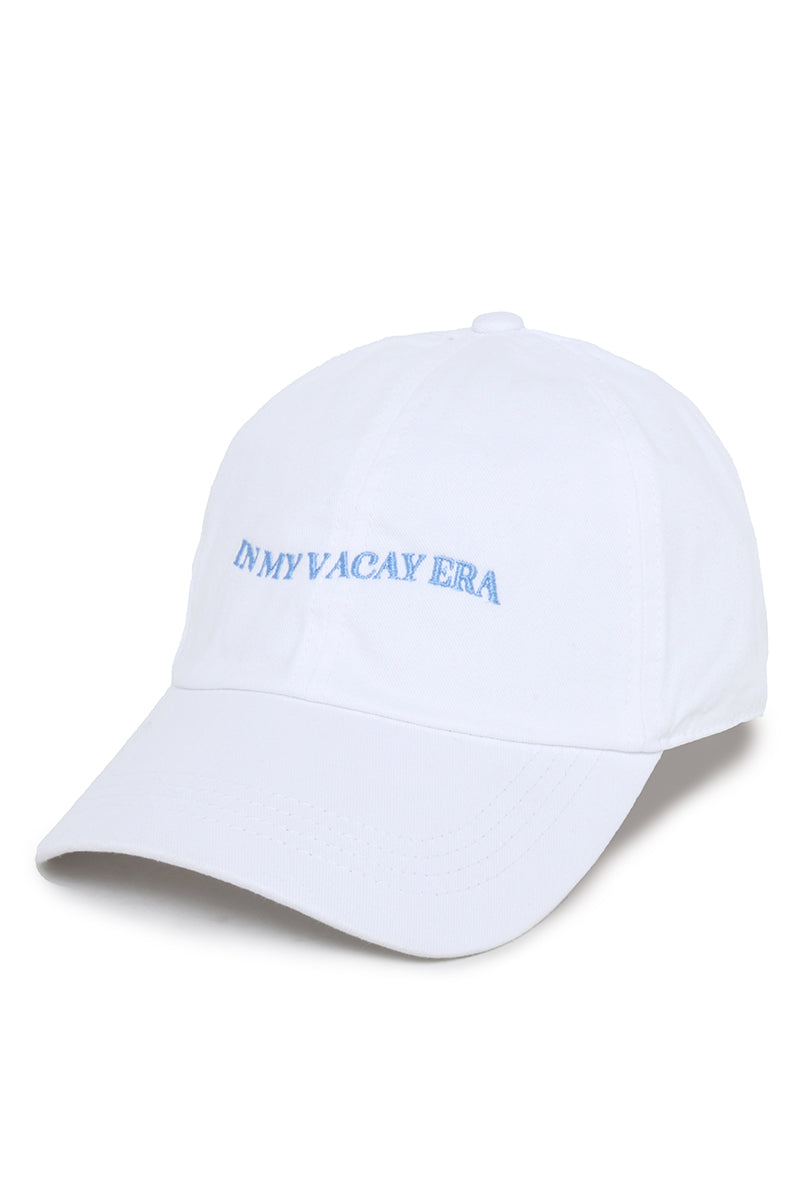 David & Young - In My Vacay Era Baseball Hat - White (Add-On)