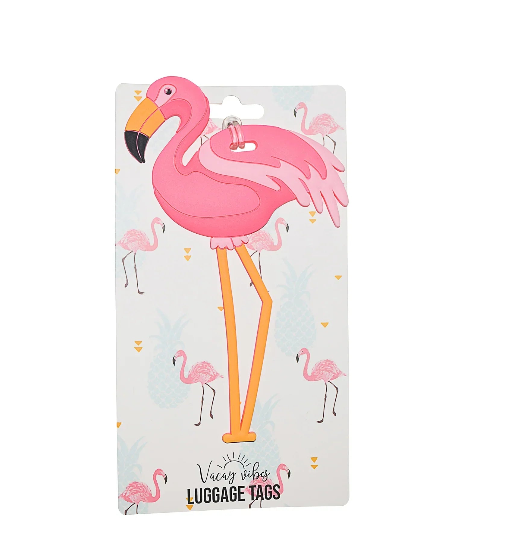 Hang Accessories - Silicone Luggage Tag - Flamingo -