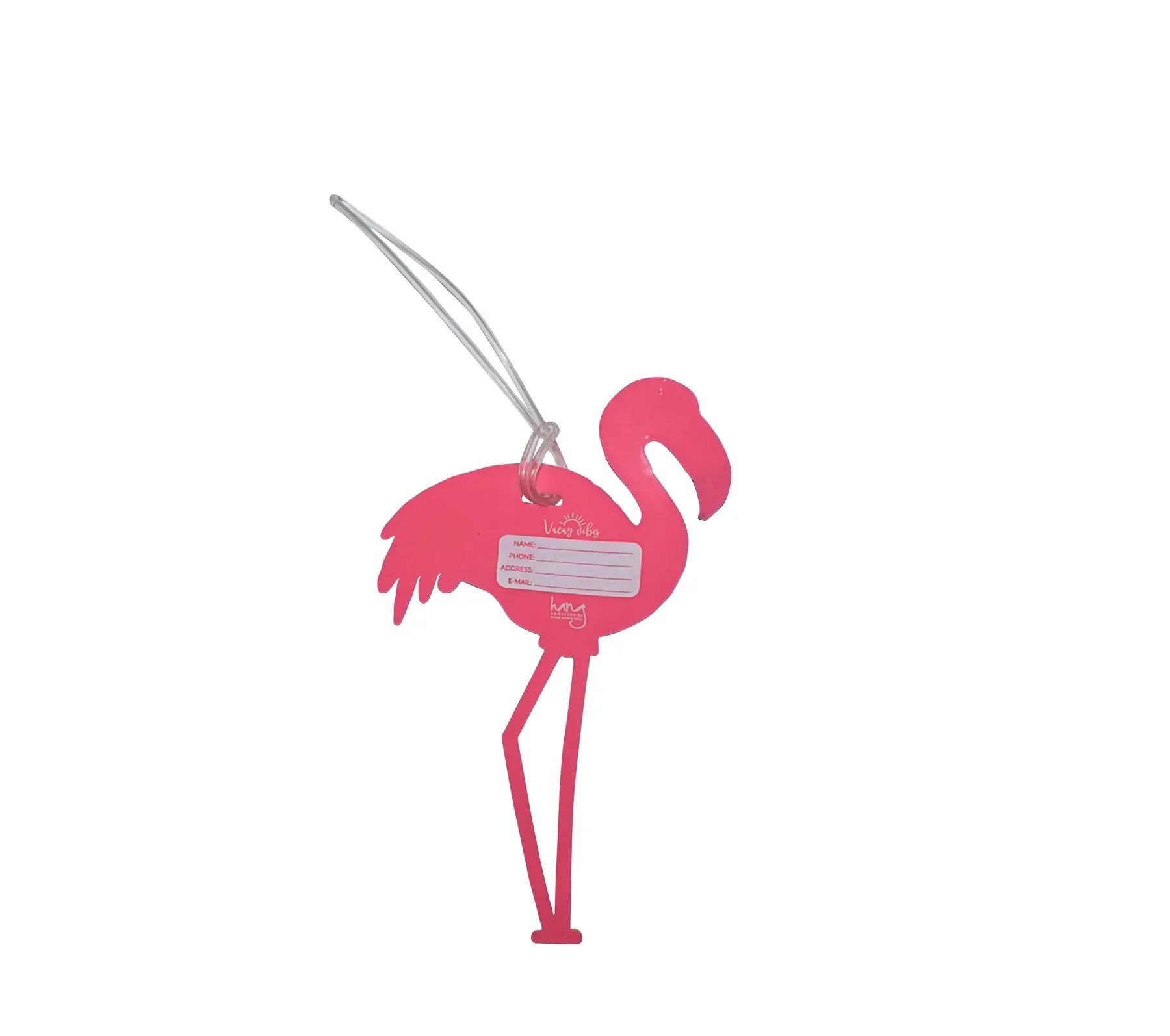 Hang Accessories - Silicone Luggage Tag - Flamingo -