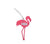 Hang Accessories - Silicone Luggage Tag - Flamingo -