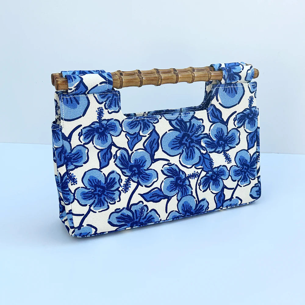 Lilibridge - The Bamboo Clutch - Hibiscus Blue (Add-On)