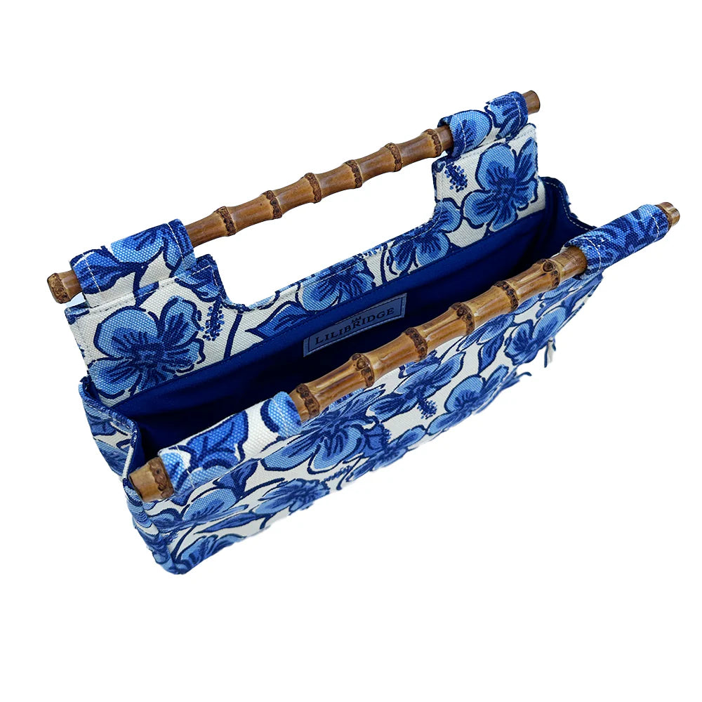 Lilibridge - The Bamboo Clutch - Hibiscus Blue (Add-On)