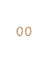 Luv AJ - Mini Continuous Beaded Huggies - Gold