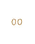 Luv AJ - Mini Continuous Beaded Huggies - Gold