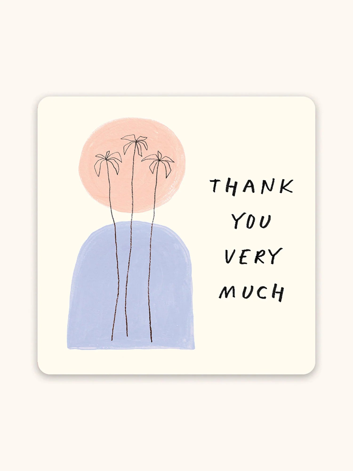 Studio Oh - Dotted Palms Mini Note Card Set with Stickers