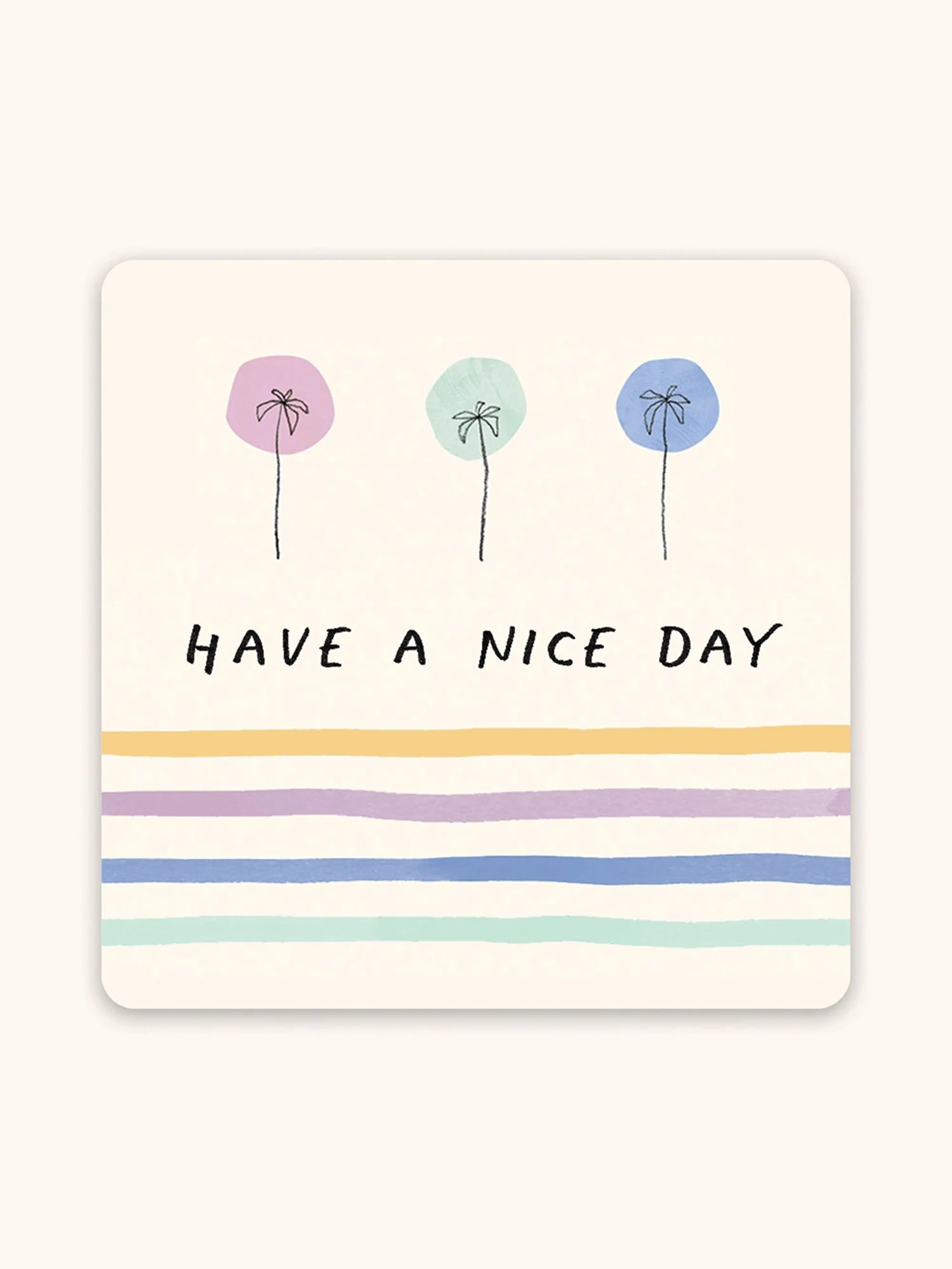 Studio Oh - Dotted Palms Mini Note Card Set with Stickers