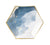 Harlow & Grey - Malibu - Blue Watercolor Large Paper Plates - 8 Count