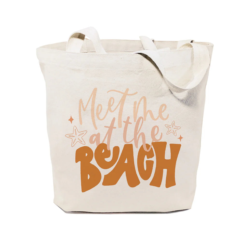 The Cotton & Canvas Company -Meet Me At The Beach Cotton Canvas Tote Bag (Add-On)