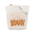 The Cotton & Canvas Company -Meet Me At The Beach Cotton Canvas Tote Bag (Add-On)