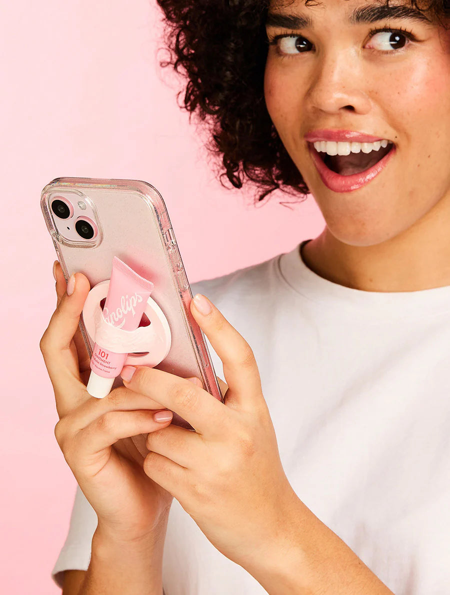 Lanolips - 101 Ointment Strawberry & Phone Lip Balm Holder