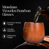Mondano - Wooden Bourbon Drinking Cups (2 Pack)