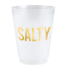 Santa Barbara Design Studio - Gold Foil Frost Cups (6 pack) - Salty (Add-On)