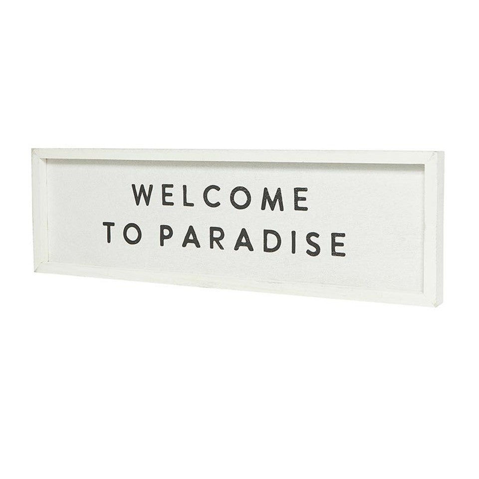 Santa Barbara Design Studio - Wood Sign - Welcome To Paradise (Add-On)