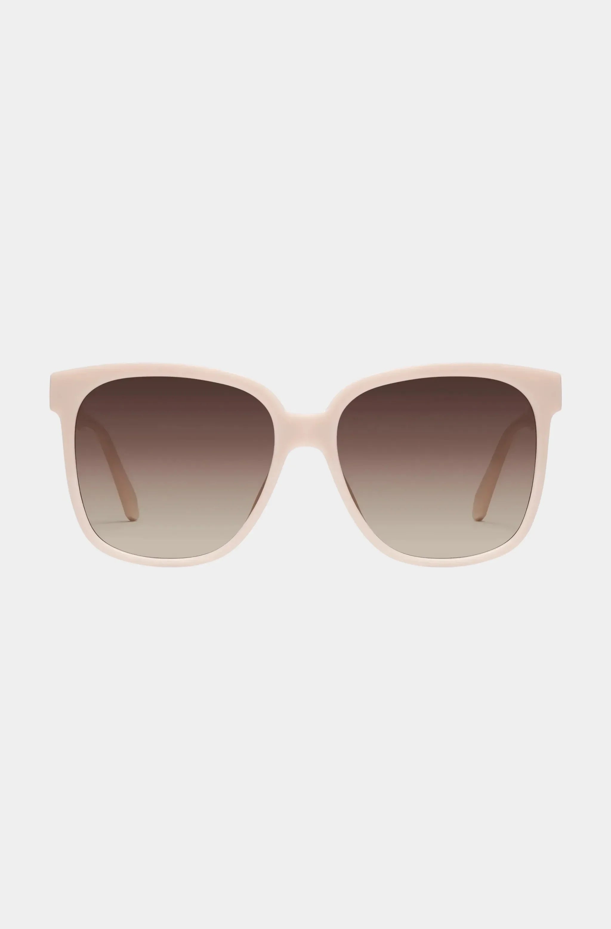 Quay - Wide Awake Sunglasses - Champagne/Brown